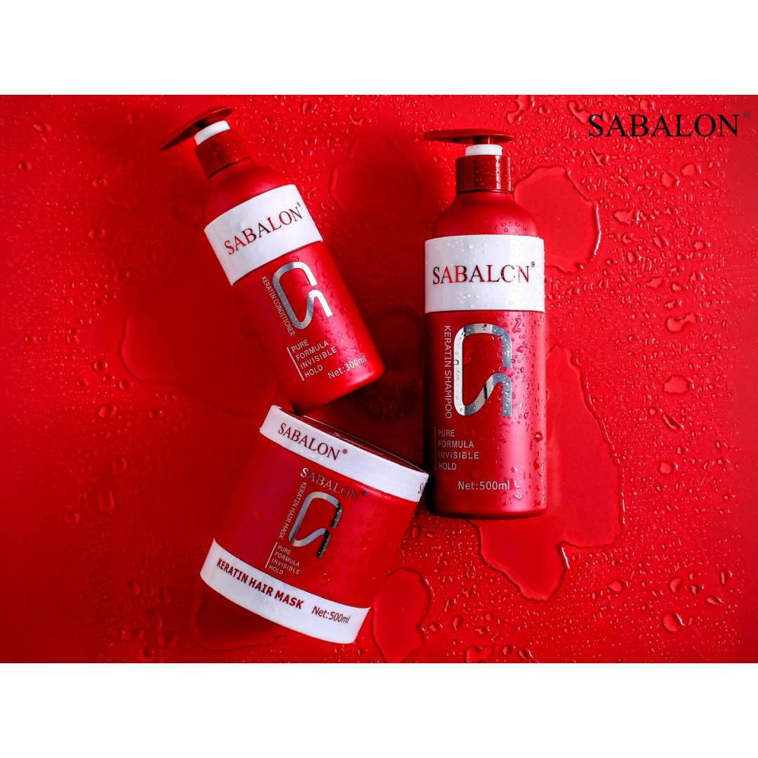 Sabalon Keratin Hair Shampoo Conditioner And Mask 3Pcs Deal