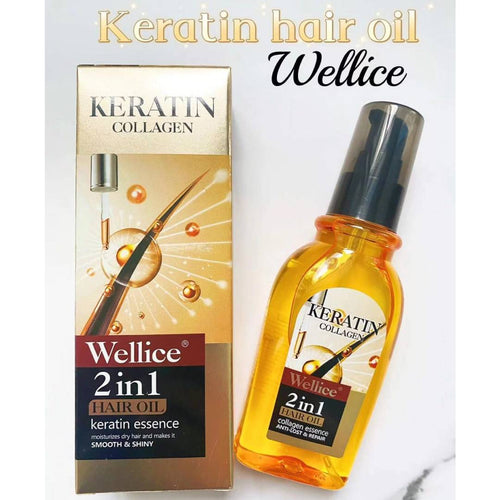 Wellice Keratin Collagen 2in1 Anti Hair Loss & Repair Hair Oil