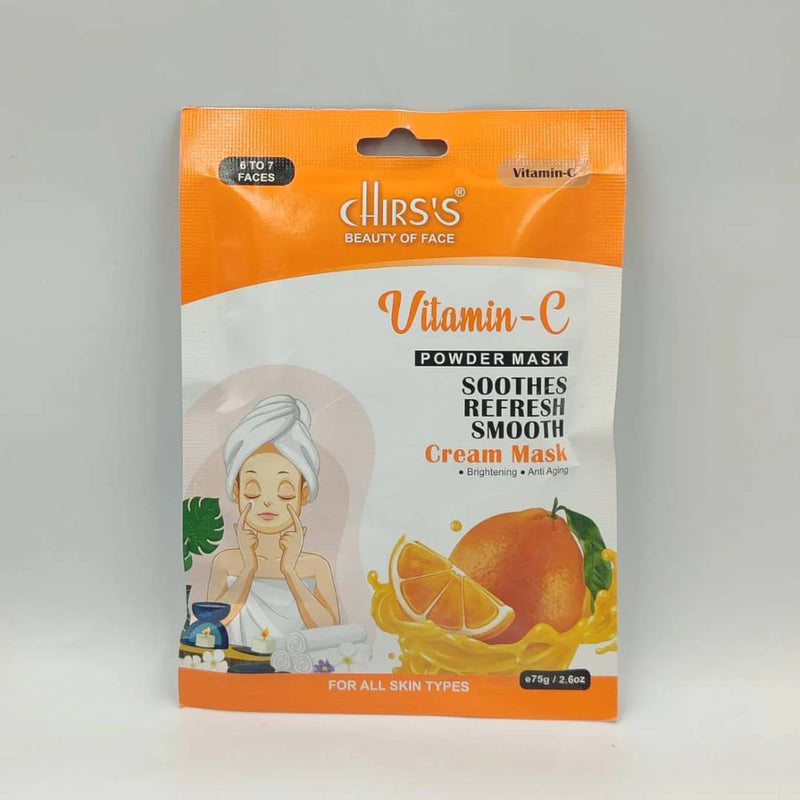 CHIRS'S  Vitamin C Powder Mask Soothes Refresh & Smooth Skin 75gm