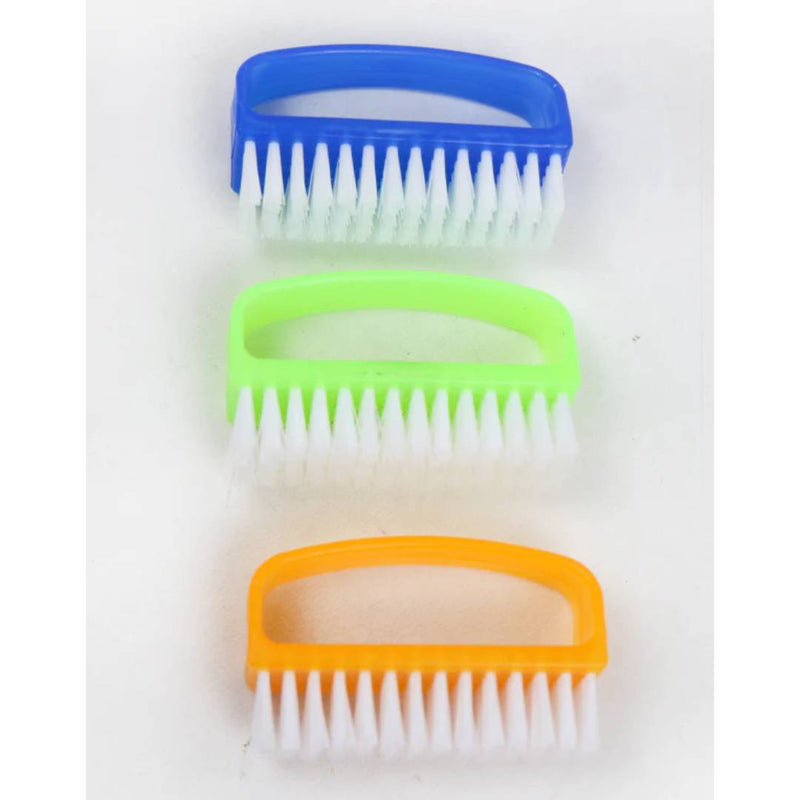 Nail Brush Scrub Hand Fingernail Scrub Cleaning Brushes Color Handle Grip Manicure Pedicure Tool Pack Of 4