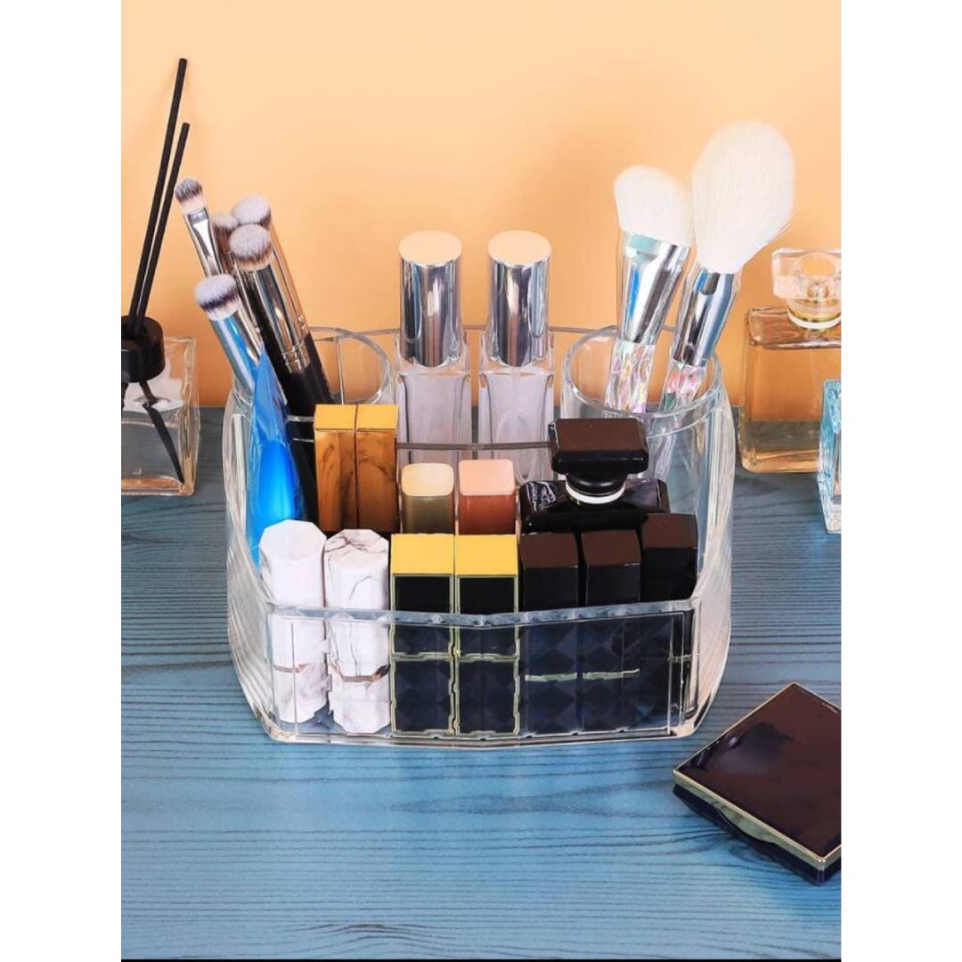 Acrylic Cosmetic Makeup Storage Organizer for Lipstick and Lip Gloss Brushes