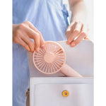 Portable Mini USB Rechargeable Handheld Fan With Base