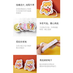 Cute Cartoon Compressed Sponge Non-Scratch Dishwashing Sponge Pack of 3