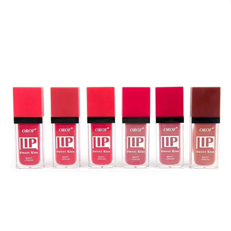 Orof Sweet Kiss Matte Lipgloss Set of 6Pcs