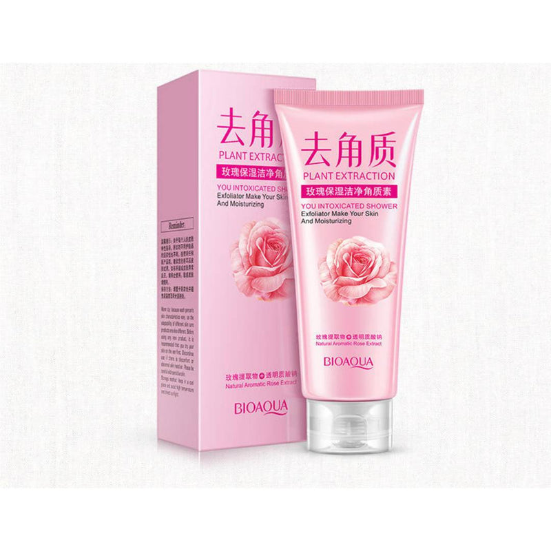 BIOAQUA Plant Extraction Natural Aromatic Rose Extract Facial Scrub Deep Cleanser