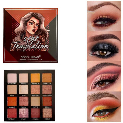 Coco Urban Star Temptation 16 Colors Eyeshadow Palette