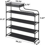 L-Shaped 5Layer Shoe Rack High Capacity Shoe Organizer