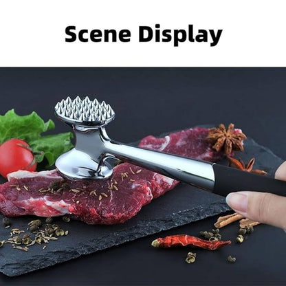 Stainless Steel Double Sided Meat Hammer Mallet With Non-Slip Handle