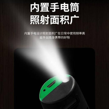 Multifunction 5in1 Trimer 4D Shaver Flashlight Cigarette Lighter Handheld Electric USB Fan