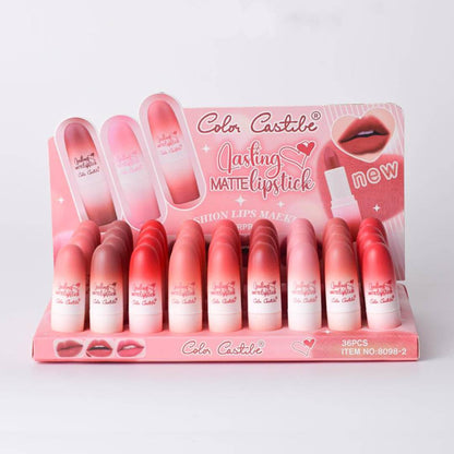 Color Castle Fashion Lips Makeup Waterproof Long Lasting Matte Lipstick
