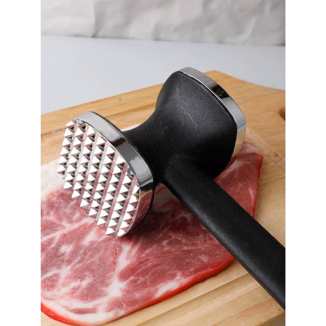 Stainless Steel Meat Tenderizer Hammer With Non-Slip Handle