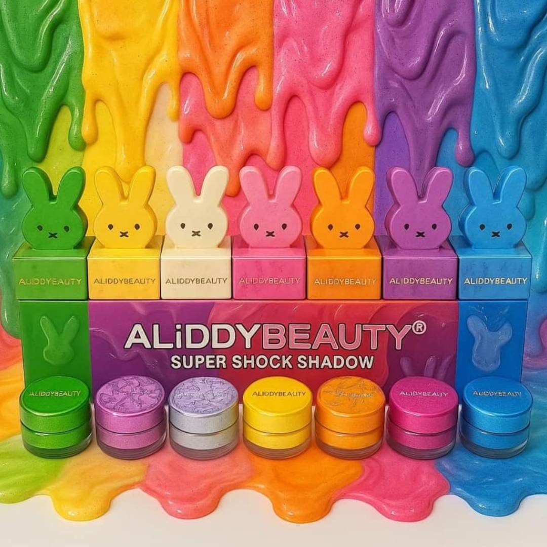 ALIDDY BEAUTY Super Shock Shadow Shimmer Highlighter Eyeshadow 7Different Shades Pack