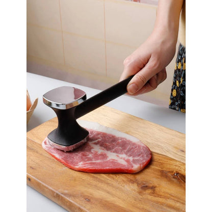 Stainless Steel Meat Tenderizer Hammer With Non-Slip Handle