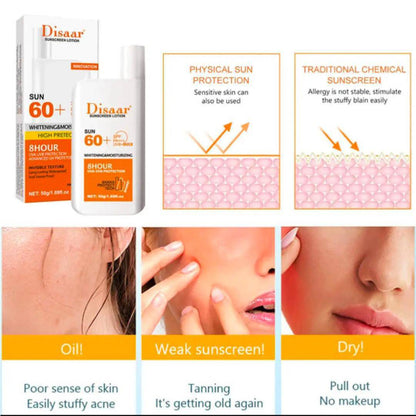 Disaar SPF60 Whitening Moisturizing Sunblock 50g