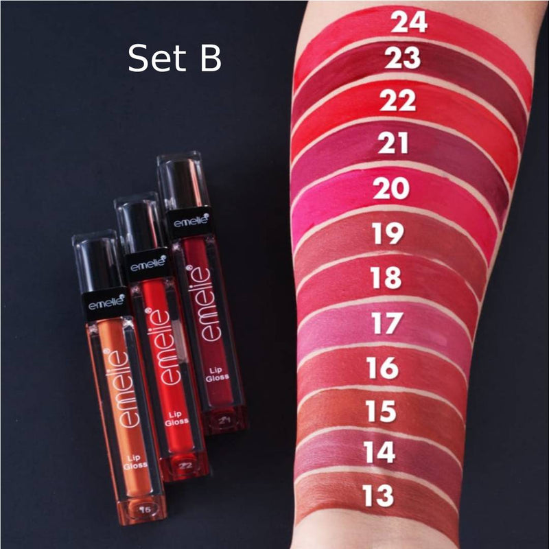 Emelie Matte Lip Gloss High Quality Pack Of 12