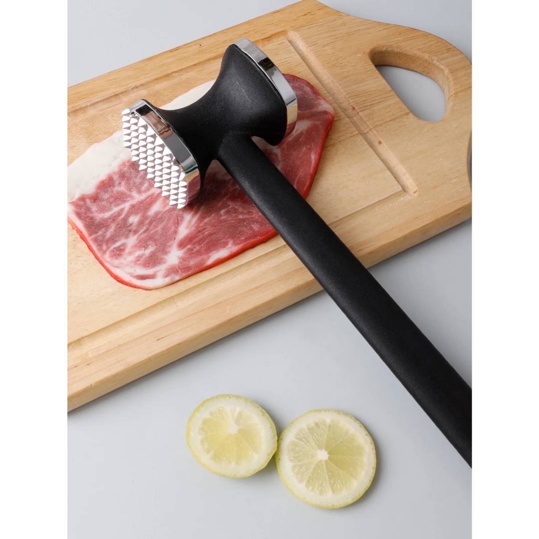 Stainless Steel Meat Tenderizer Hammer With Non-Slip Handle