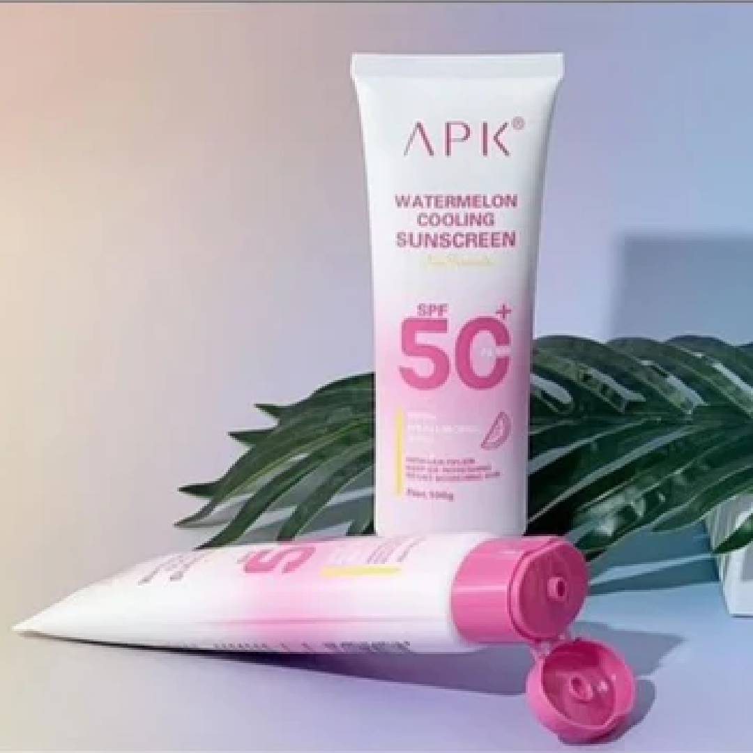 APK Watermelon Cooling Sunscreen SPF 50+ Hydrating &amp; UV Protection