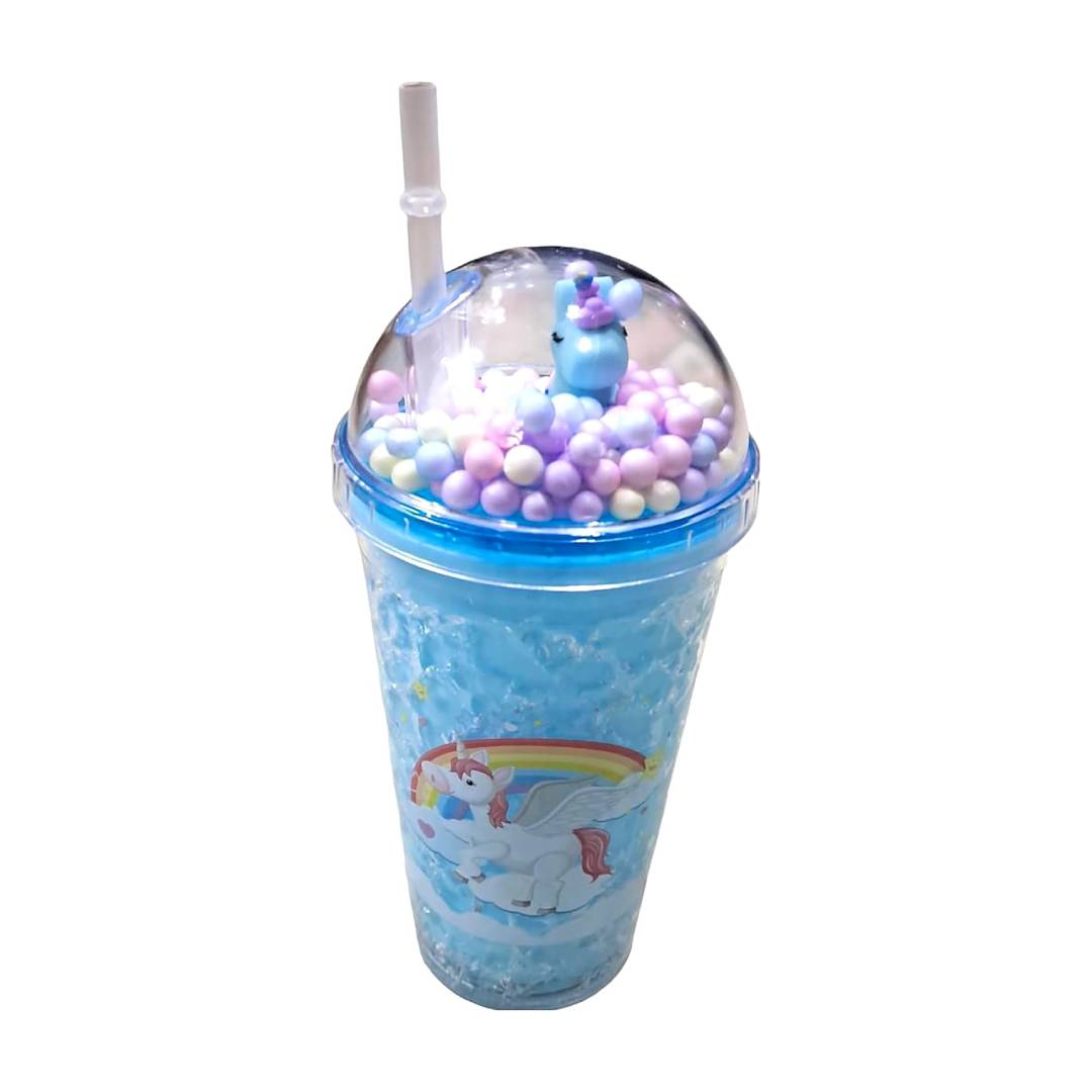 Beautiful Unicorn Sipper Water Glass For Kids Without Light