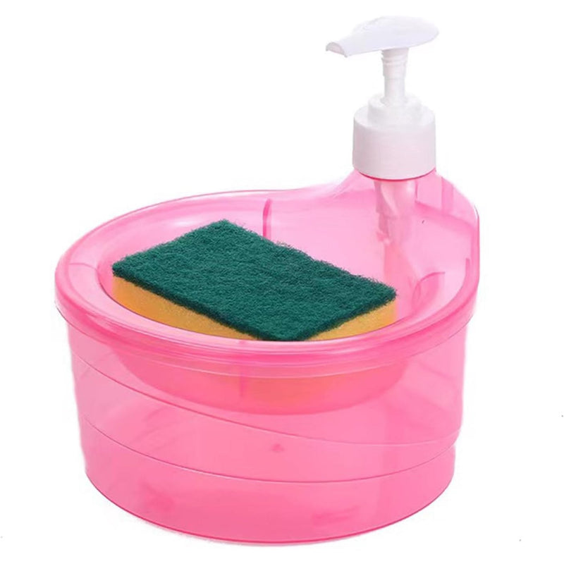 Soap Dispenser With Sponge Holder 1000ml Large Capacity