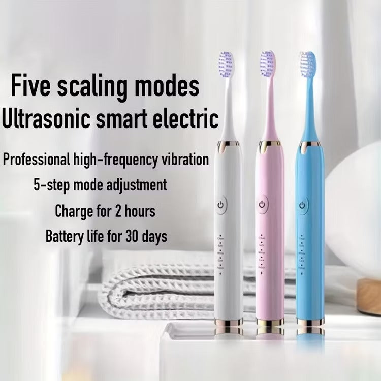USB Rechargeable Automatic Sonic Electric Toothbrush 5 Modes