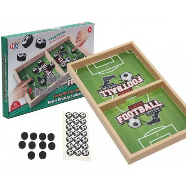 Mini Soccer Football Puck Sling Game For Two Players Pucket Board Game