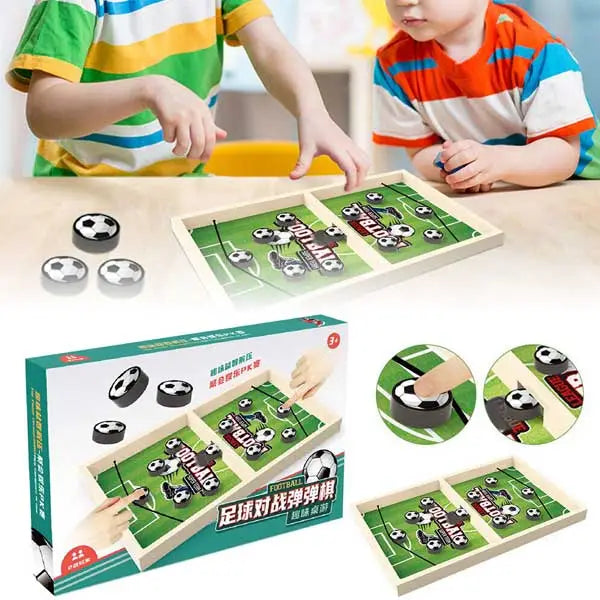 Mini Soccer Football Puck Sling Game For Two Players Pucket Board Game