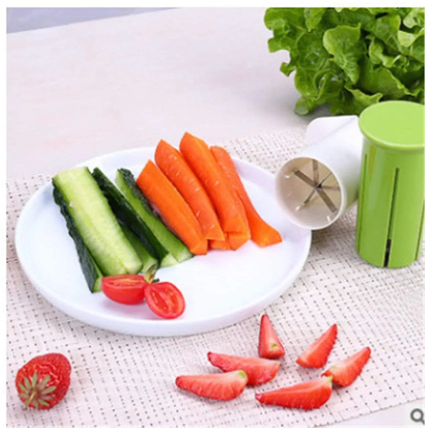 Multifunctional Manual Quarter Cutter Creative Fruit and Vegetable Slicer Cutter