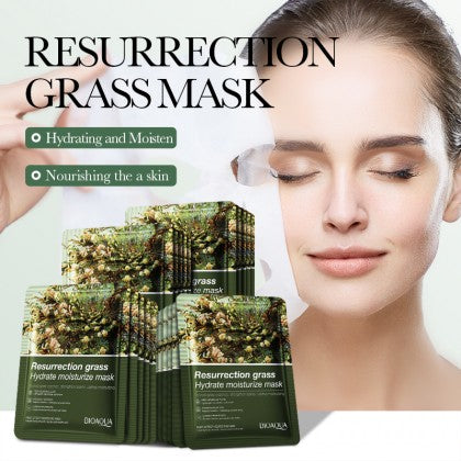 BIOAQUA Resurrection Grass Hydrate Moisturize Facial Mask Hydrating Moisturizing Mask