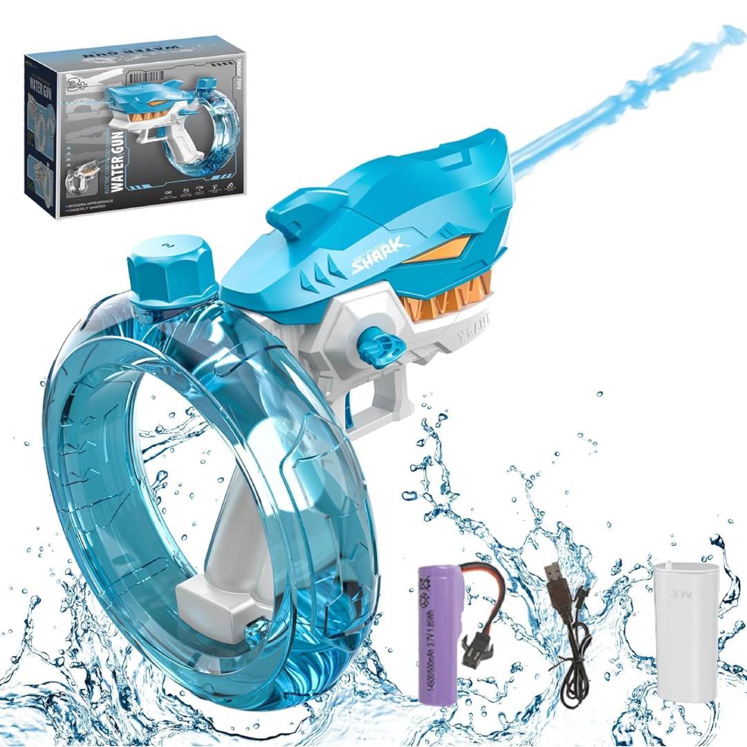 Rechargeable Electric Shark Spray Long Range Water Gun For Kid