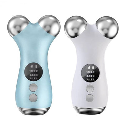 Rechargeable V Roller Facial Massager EMS Face Lift Roller Vibration Massager Facial Toning Device