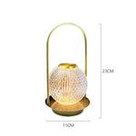 Retro Creative Metal Table Lamp Portable Desk Lamp Home decoration Crystal Ball Table Lamp