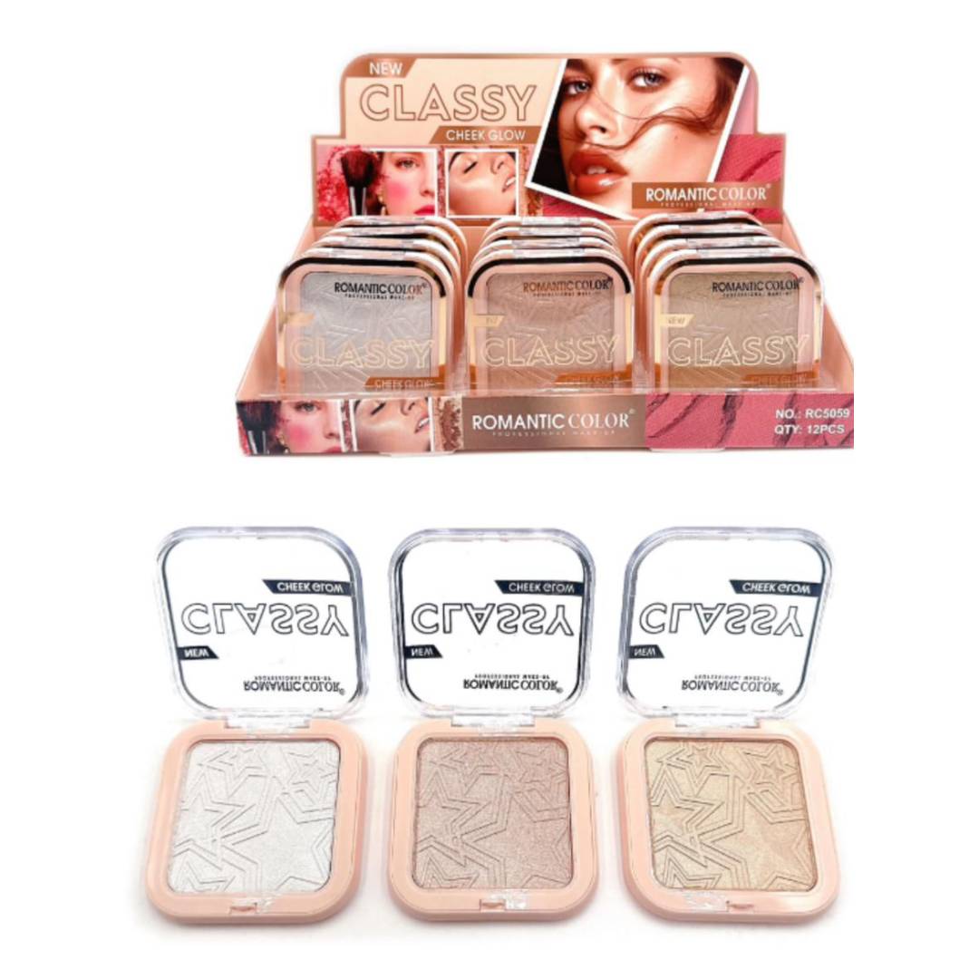 Romantic Color New Classic Cheek Glow Highlighter 3Pcs Set
