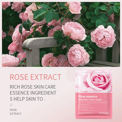 BIOAQUA Rose Essence Brighten Skin Face Sheet Mask