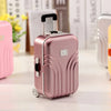 Mini Music Box Suitcase Trolley Luggage Style Jewelry Box Large Capacity Storage Case