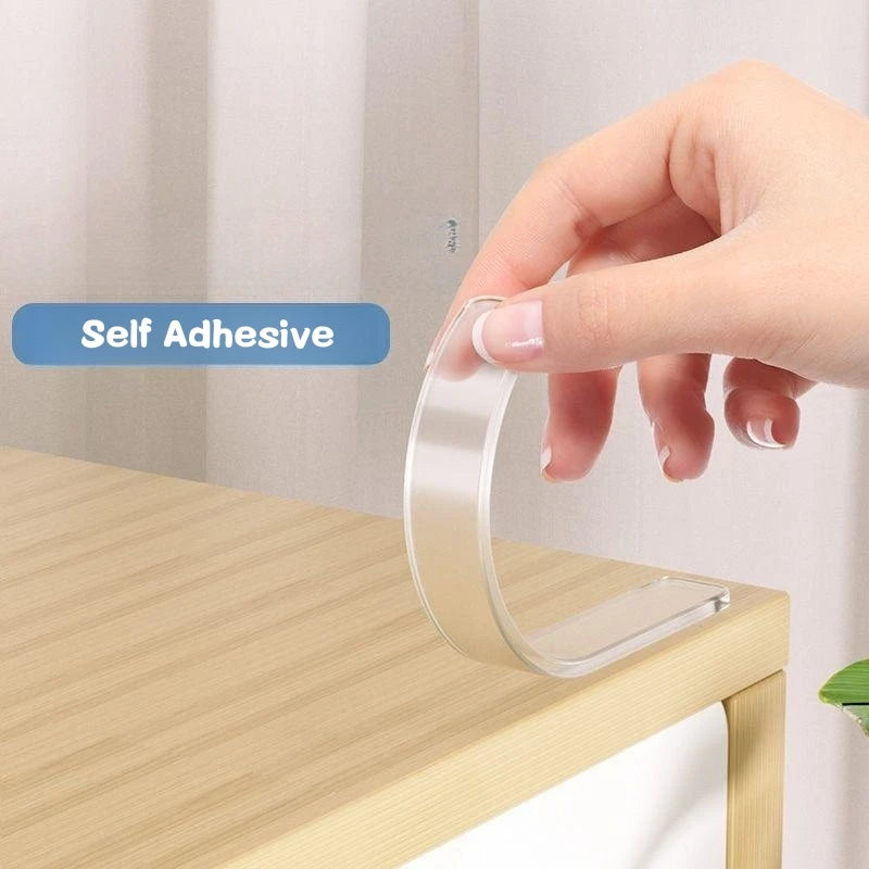 Self Adhesive Silicone Strip Invisible Silicone Bumper Pack of 10pcs