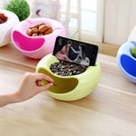 Nut Bowl with Mobile Holder For Seeds Nut Dry Fruits Storage Box