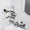 Wall Mounted Rotatable Bathroom Corner Shelf Storage Rack