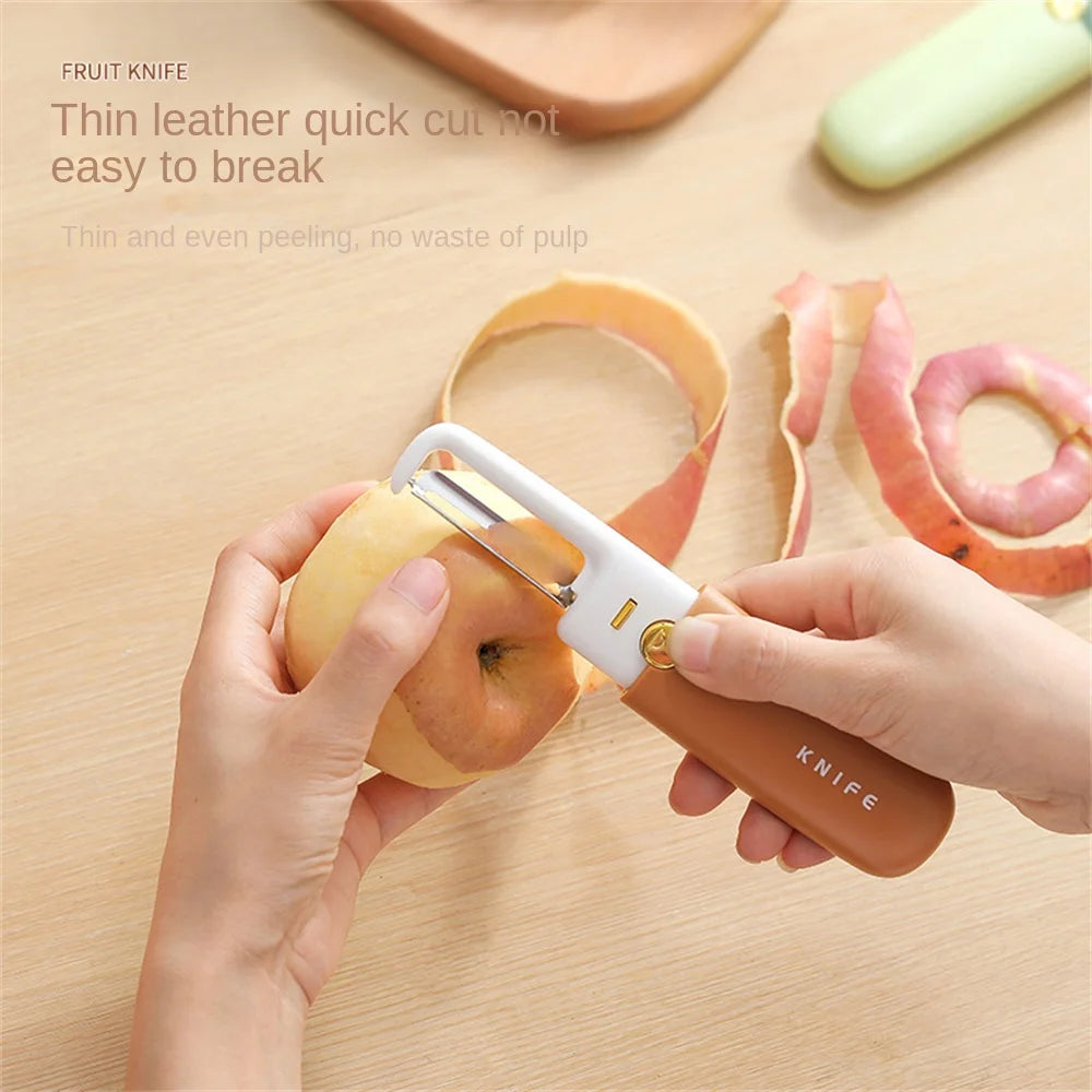 Multifunctional Stainless Steel 2in1 Fruit Knife And Peeler