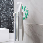 Wall Mounted Round Shape Toothbrush And Paste Holder