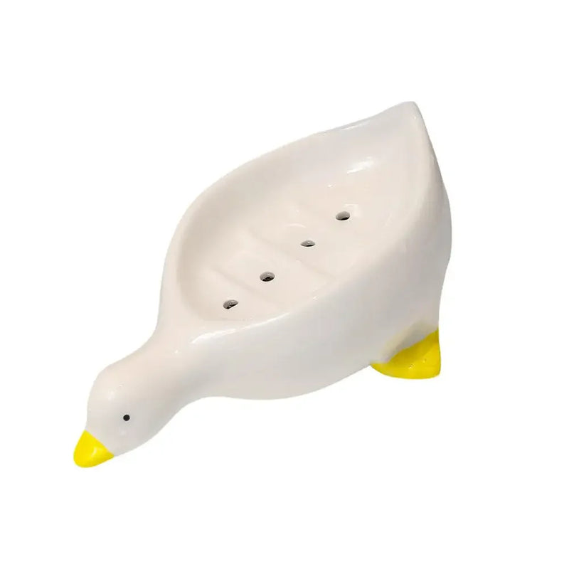 Cute Duck Shaped Quick Drain Soap Holder