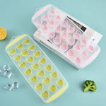 Silicone Heart Shape Ice Tray Soft 11 Grids Ice Mold Tray