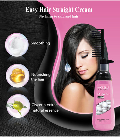 MOKERU Hair Straightening Cream Nourishing Fast Smoothing Hair Mask Hair Straightening Cream Nourishing Fast Smoothing Hair Mask