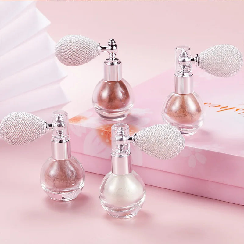 AnyLady Diamond Highlighter Powder Spray Waterproof High Gloss Glitter Body Bronzer Highlight Powder Face Contour Illuminator Makeup