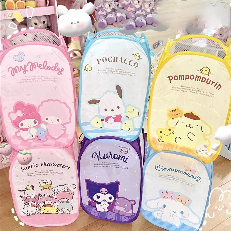 Anime Cartoon Kid Foldable Laundry Basket Laundry Bag Storage Bag