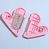 Children Heart Shaped Mini Hair Comb Layer Shaper Cutting Plastic Comb Razor Blades