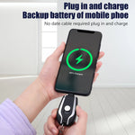 Mini Portable Emergency Charger Power Bank 1500mAh Fast Charging Keychain