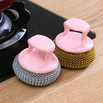 Strong Stainless Steel Wire Ball Cleaning Scrubber Sponge Brush