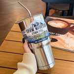 Stainless Steel Magic Mountain Ytong Mug With Lid And Straw