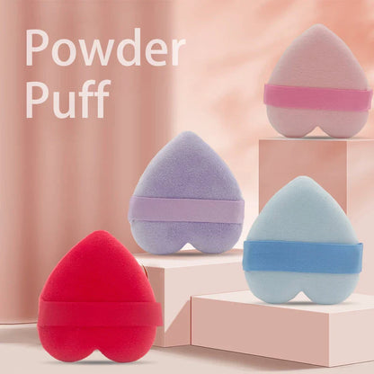 Heart Shape Puff Powder Puff Soft Velvet Air Cushion Sponge