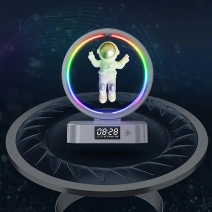 Multifunctional Astronaut Lamp Wireless Charger With Speaker And Digital Clock